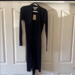 Sonoma Black Ribbed Cardigan. Size M